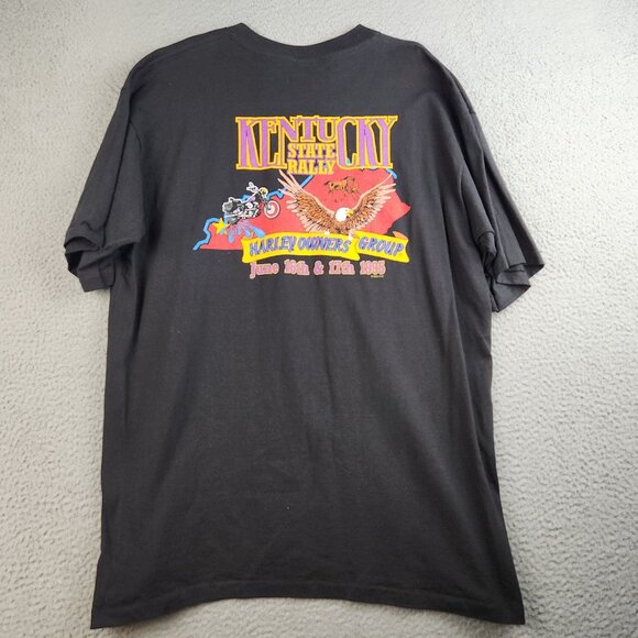Vintage Harley Davidson Shirt Extra Large 90s KY State Rally Single Stitch 1995 - Picture 2 of 15